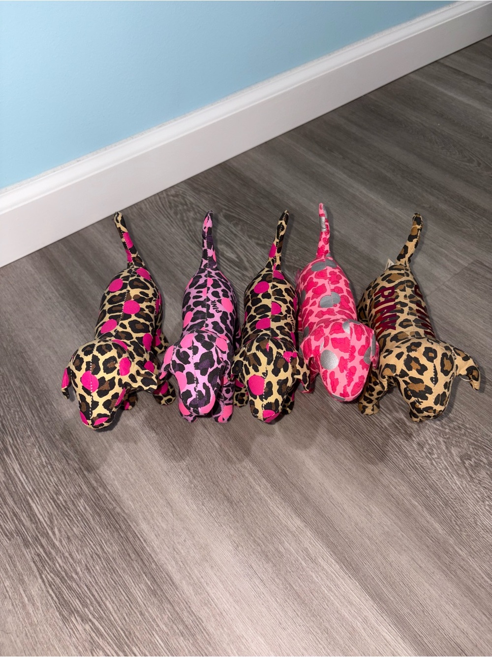 PINK Victoria's Secret Leopard Print Key & Card Holder Set - Pink, Hot Pink, Tan
